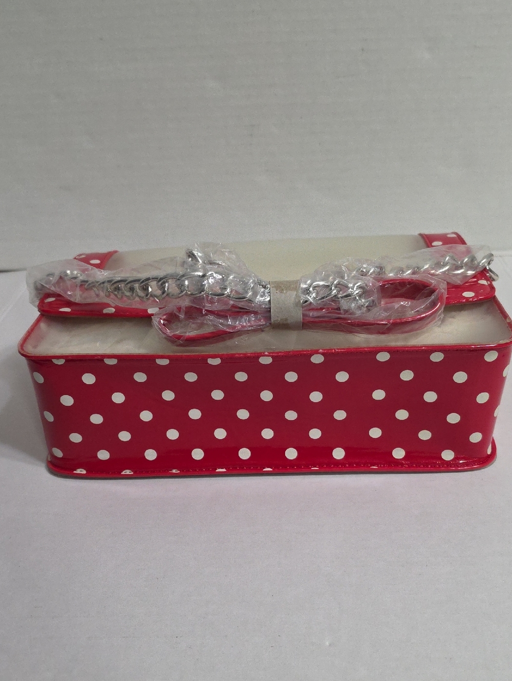 Score Game Day Clear Polka Dot Crossbody Bag with Red Trim *NWT* - Picture 5 of 9